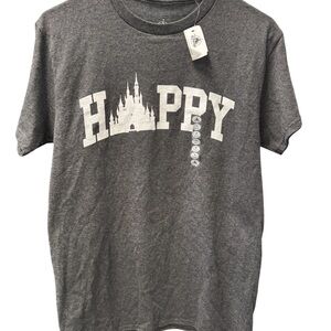 Disney short sleeve t-shirt, original Disney tee, HAPPY graphic, S, NWT